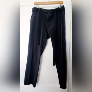 Uniqlo Black Tie Belt Pants L